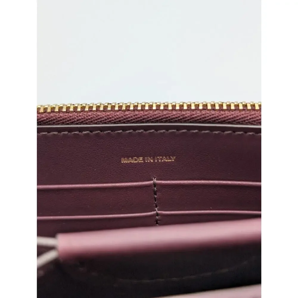 NEW Burberry Hazelmere Plum Wallet WOC Strap Crossbody Bag
